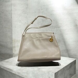 Gianni Bernini Beige Leather Shoulder Bag